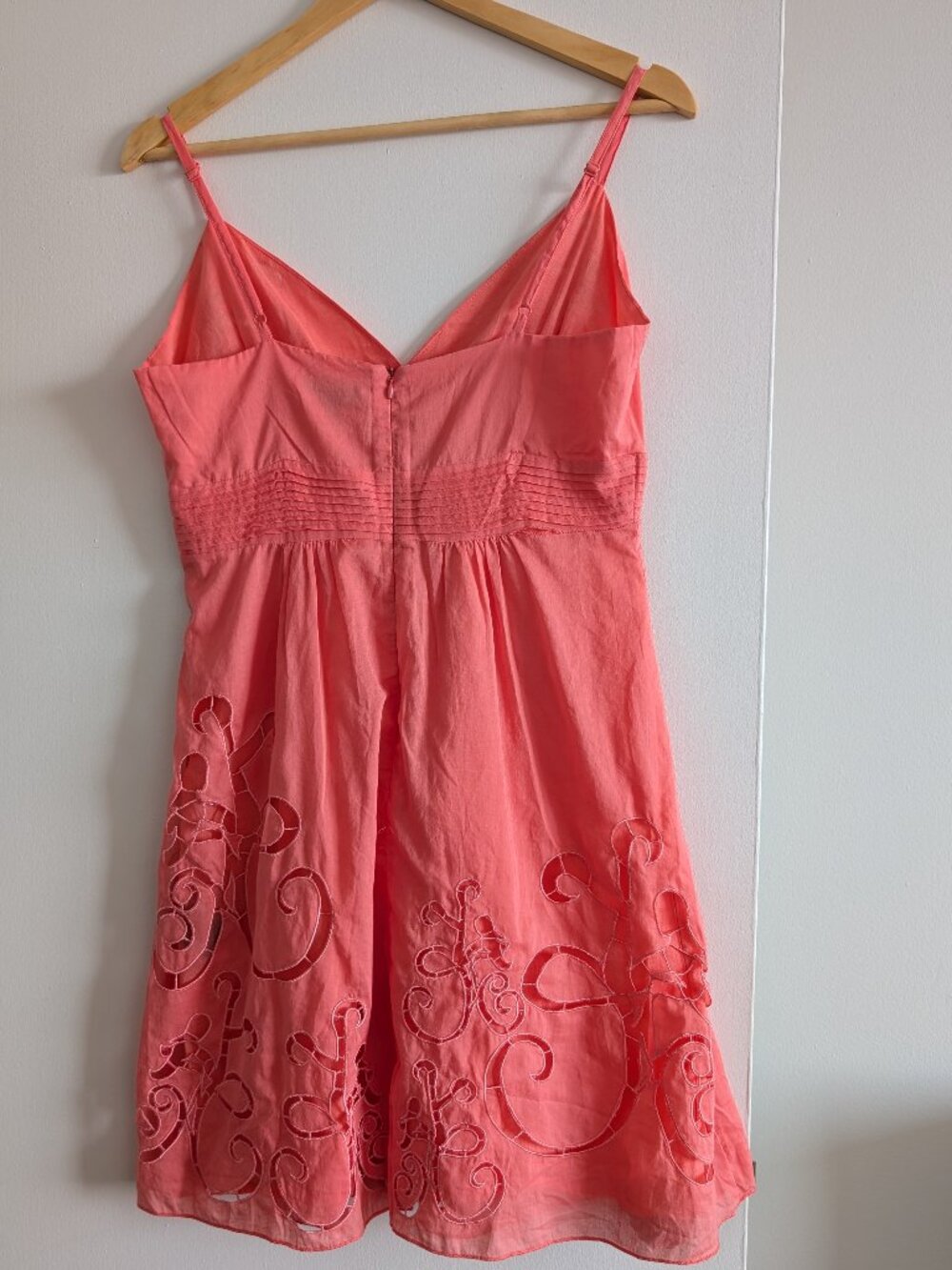 Le Chateau vintage Y2K 100% cotton cutout Pink Summer Dress - Picture 2 of 5